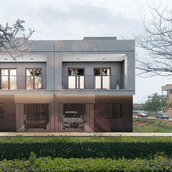 BRANDNEUES REIHENHAUS MIT PRIVATEM POOL IM NEUEN WOHNGEBIET PUIG DE SANTA MARÍA