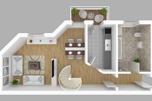 Maisonettewohnung mit Balkon & Tageslichtbad mit Wanne und separater Dusche – Lutherstraße 6, 39112 Sudenburg, Magdeburg – Vorschaubild 17