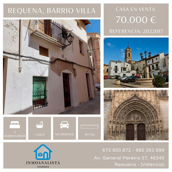 Haus in der Straße Santa María, Viertel La Villa, Requena