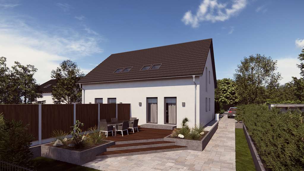 Exklusives Massivhaus in Premium-Qualität - Doppelhaushälfte / 2 Familienhaus...!