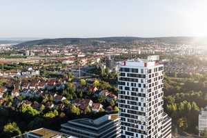 Außergewöhnliche 2,5-Zimmer-Wohnung mit tollem Ausblick im höchsten Wohnhaus Stuttgarts – Stuttgart – Vorschaubild 8