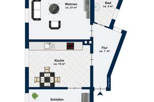 Bielefeld-Mitte: Altbau-ETW in zentraler Lage! ca. 63 m² | Fernwärme – Die vollständige Adresse der Immobilie erhältst du vom Anbieter., 33602 Mitte, Bielefeld – Vorschaubild 10