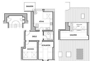 Erstbezug - Schöne 2-Zimmer-Wohnung mit Galerie und Wohnküche – Michael-Kazmierczak-Straße 21, 4157 Gohlis-Mitte, Leipzig – Vorschaubild 2