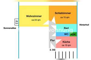 Tauschwohnung: 2-Zi.-Altbauwohnung Sonnenallee / Innstr., nur Landeseigene – Die vollständige Adresse der Immobilie erhältst du vom Anbieter., 12059 Neukölln (Ortsteil), Berlin – Vorschaubild 9