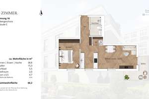 Exklusive 2-Zimmer Neubauwohnung mit Süd-Balkon im Kö-Karree - nur 80m von der Königsallee entfernt – Talstraße 11, 40217 Friedrichstadt, Düsseldorf – Vorschaubild 6