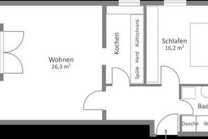 Stilvoll modernisiert: 2-Zimmer-Wohnung in Ingolstadt – Schultheißstraße 41, 85049 Friedrichshofen-Hollerstauden, Ingolstadt – Vorschaubild 10