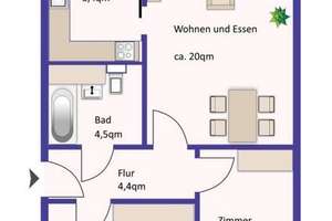 Vermietete 3-Raum-Eigentumswohnung in ruhiger Lage – Die vollständige Adresse der Immobilie erhältst du vom Anbieter., 13059 Neu-Hohenschönhausen, Berlin – Vorschaubild 5