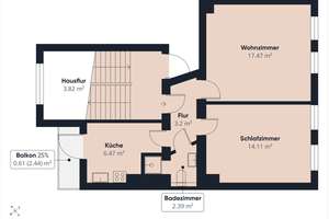 Ab April 2027 frei – charmante 2-Zimmer-Wohnung mit Balkon in Kiel-Hassee – Die vollständige Adresse der Immobilie erhältst du vom Anbieter., 24113 Hassee, Kiel – Vorschaubild 2