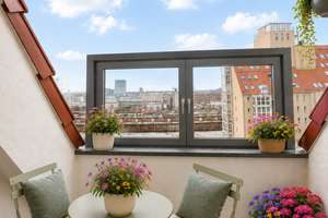 Klein, fein & mit Aussicht von der Elbinsel! 1-Zimmer-Wohnung mit Balkon