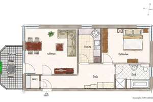 Helle, barrierefreie 2-Zimmer-Eigentumswohnung mit Balkon und Tiefgaragenstellplatz in guter Lage – Herseler Str. 8, 50321 Brühl – Vorschaubild 21