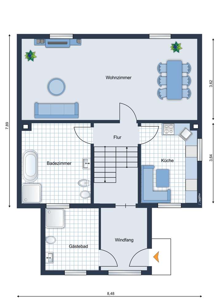 Grundriss Erdgeschoss