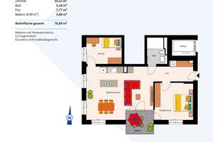 Barrierefreie 3-Zimmer-Neubauwohnung – Die vollständige Adresse der Immobilie erhältst du vom Anbieter., 69126 Rohrbach, Heidelberg – Vorschaubild 3