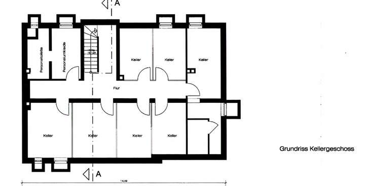 Grundriss Kellergeschoss