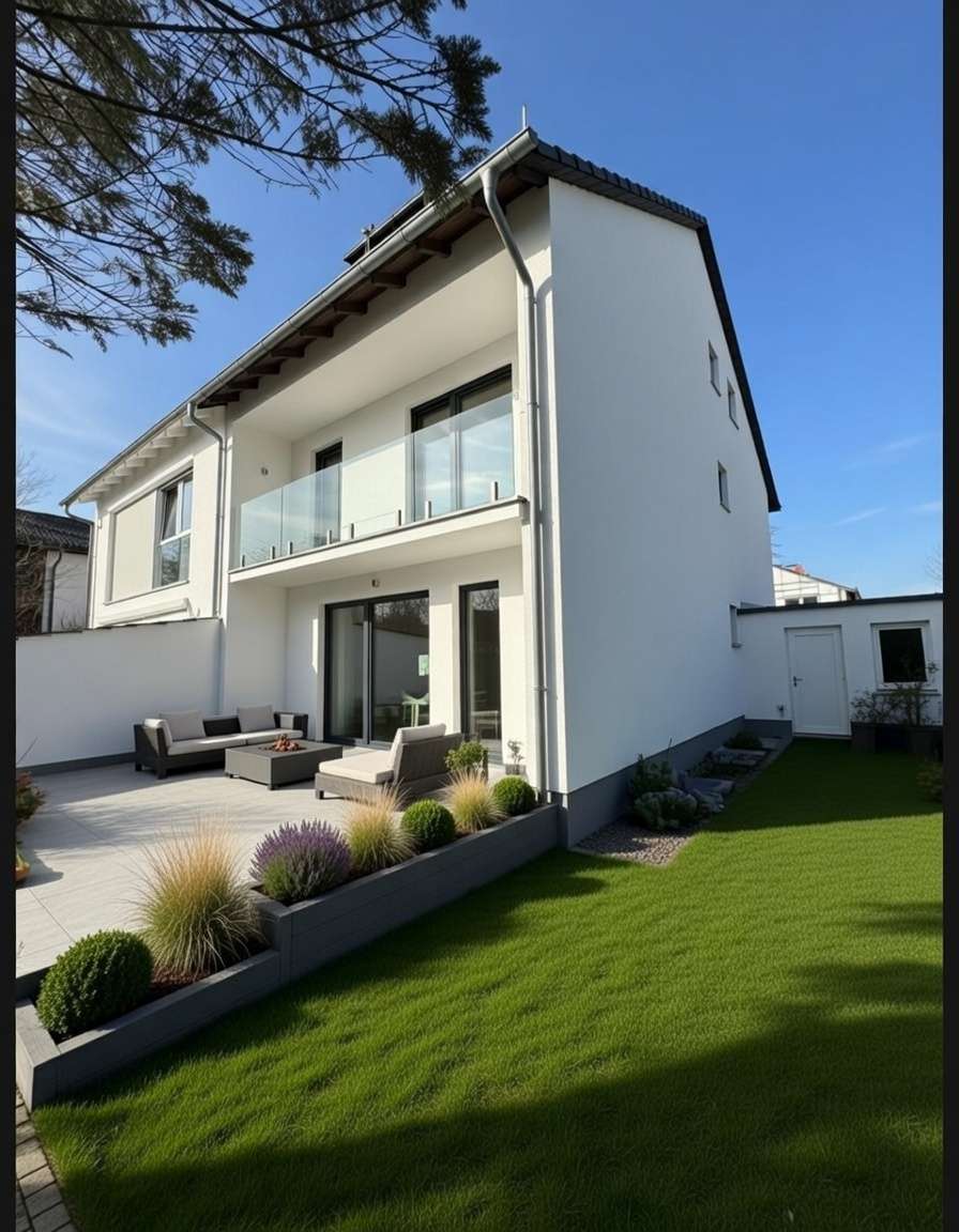 Renovierungsbedürftigte DHH mit Einliegerwohnung im DG am ruhigen Waldrand Waldtruderings, München – Bild 1