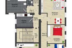 Großzügige 4-Zimmer-Wohnung mit durchdachter Raumaufteilung und Tageslichtbad in Sudenburg – Langer Weg 61, 39112 Sudenburg, Magdeburg – Vorschaubild 11