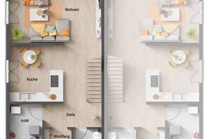 Das schlanke Doppelhaus – urbanes Wohnen zweifach genießen – Die vollständige Adresse der Immobilie erhältst du vom Anbieter., 76359 Marxzell – Vorschaubild 3