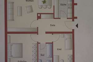 Helle 3-Zimmer-Wohnung mit Balkon in Ludwigshafen-Oggersheim  – 67071 Oggersheim, Ludwigshafen am Rhein – Vorschaubild 2