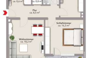 Bremen-Walle: Vermietete 3-Zimmer-Eigentumswohnung im 1.OG – Die vollständige Adresse der Immobilie erhältst du vom Anbieter., 28219 Walle (Ortsteil), Bremen – Vorschaubild 4