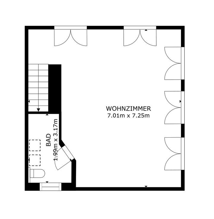 Grundriss Bungalow 2 EG