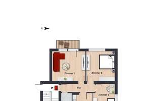 Neuer Look - Citywohnung mit Balkon // 3.OG rechts – Kurze Str. 7, 38440 Schillerteich, Wolfsburg – Vorschaubild 5