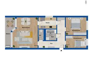 3-Zimmer-Hochhaus-Wohnung mit jeglichem Komfort in Stuttgart Möhringen-Nord – Die vollständige Adresse der Immobilie erhältst du vom Anbieter., 70567 Möhringen-Nord, Stuttgart – Vorschaubild 12