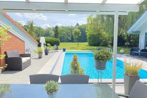 Gepflegtes Architektenhaus mit Swimmingpool, Gästehaus und freiem Naturblick – Die vollständige Adresse der Immobilie erhältst du vom Anbieter., 27777 Ganderkesee – Vorschaubild 3