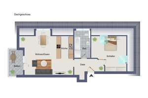 Moderne Dachgeschosswohnung mit Tiefgaragenstellplatz - freiwerdend – Die vollständige Adresse der Immobilie erhältst du vom Anbieter., 64291 Arheilgen, Darmstadt – Vorschaubild 2