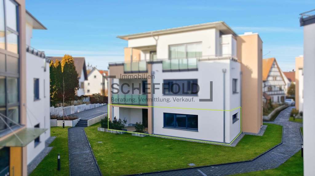 Immobilie in Mittelbiberach - Wohlfühlort! Großzügige barrierefreie Wohnung mit Terrasse - Bild 1