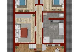 Extravagantes Wohnen/Arbeiten  Gesamt 288 m²  Haus 147 m² Wfl. + Büro/Praxis...  141 m² Wendelstein! – Die vollständige Adresse der Immobilie erhältst du vom Anbieter., 90530 Wendelstein – Vorschaubild 26