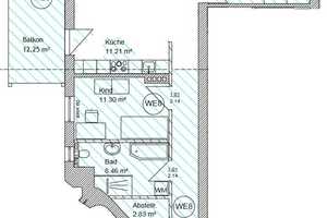 Große Wohnung sucht nette Familie! Bad mit Wanne und Dusche! Balkon! Fahrstuhl! Bus System – Fichtestraße 39, 39112 Magdeburg – Vorschaubild 12