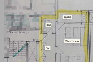 Provisionsfreie, helle 3-Zimmer-Dachgeschosswohnung mit verglaster Loggia, Blick ins Grüne & Aufzug – Kinzigstrasse 8, 38120 Weststadt, Braunschweig – Vorschaubild 4