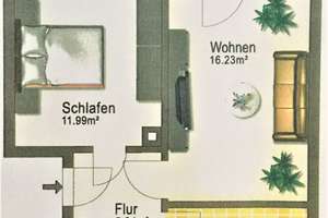 Schöner Wohnen: praktische 2-Zimmer-Wohnung