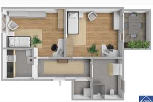 Gut vermietete 2 Zimmer WG in Ludwigshafen Nähe BASF zu verkaufen !!7,6% Rendite!! – 67059 West, Ludwigshafen am Rhein – Vorschaubild 3