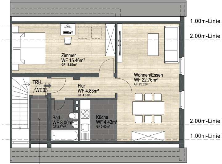 Grundriss Dachgeschoss