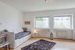 Feldmoching: Möbliertes 1-Zimmer Apartment nähe Lerchenauer See - bald frei – Die vollständige Adresse der Immobilie erhältst du vom Anbieter., 80995 Lerchenau-West, München – Vorschaubild 1