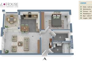 REAL HOUSE: Moderner Wohntraum | 2-Zimmer-Erstbezug mit Sonnenbalkon im idyllischen Norden Kölns – Die vollständige Adresse der Immobilie erhältst du vom Anbieter., 50765 Esch/Auweiler, Köln – Vorschaubild 18