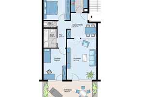 3,5-Zimmer-Wohnung in ruhiger Südhanglage in Stuttgart-Feuerbach – Die vollständige Adresse der Immobilie erhältst du vom Anbieter., 70469 Lemberg/Föhrich, Stuttgart – Vorschaubild 5
