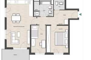 Sonnige, exklusive 3-Zimmer-Wohnung in München-Aubing – neuwertig, Südausrichtung, mit Einbauküche – Maria-Arndts-Straße 5, 81249 München – Vorschaubild 17