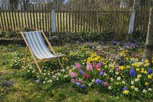 Relaxen im Frühlingsgarten