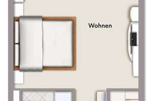 Top-Lage Karlsruhe City: Vermietete 1-Zimmer-Wohnung mit Balkon nahe Europaplatz – Die vollständige Adresse der Immobilie erhältst du vom Anbieter., 76133 Innenstadt-West, Karlsruhe – Vorschaubild 10