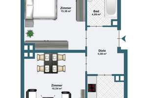 Exklusive 2-Zimmer-Hochparterre-Wohnung ca. 100m Luftlinie entfernt vom Maschsee … – Die vollständige Adresse der Immobilie erhältst du vom Anbieter., 30169 Südstadt, Hannover – Vorschaubild 13