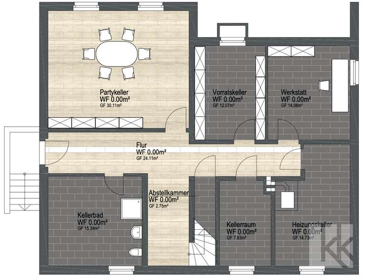 Grundriss Kellergeschoss