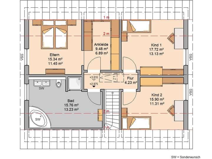 Grundriss Dachgeschoss