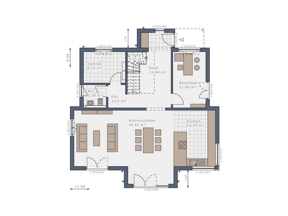 Grundriss Erdgeschoss