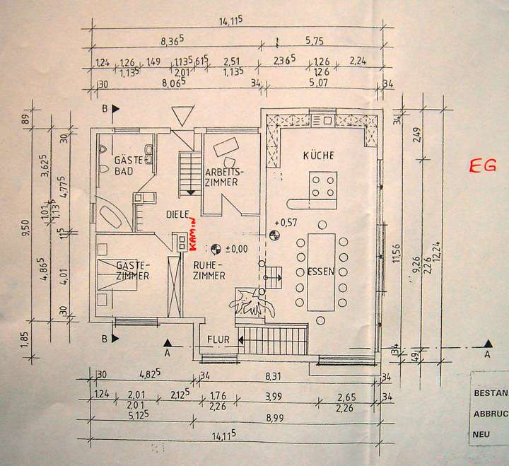 Haus Hirtenberg Pläne EG