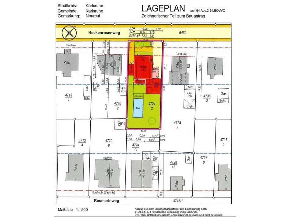 Lageplan Neubau