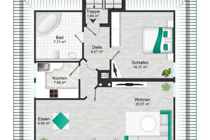 Renovierte 2-Zimmer-Wohnung mit Balkon und Garage in ruhiger Lage nahe Hauptbahnhof – Mercystraße 23, 85051 Münchener Straße, Ingolstadt – Vorschaubild 19