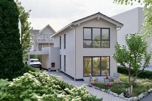 Neubau-EFH mit 4,5 Zimmern: Kompakt, modern, freistehend, mit kleinem Garten u.traumhaftem Fernblick – Agathaberg 16c, 51688 Wipperfürth – Vorschaubild 1