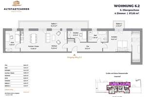 Exklusive 4 -Zimmer-Wohnung - mit viel Platz und Komfort – Grubenstraße 2-5, 18055 Stadtmitte, Rostock – Vorschaubild 4