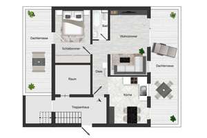 Einzigartiges 2,5-Zimmer-Penthouse als Investment | Verkauf mit Nießbrauchbasis – Die vollständige Adresse der Immobilie erhältst du vom Anbieter., 80992 Alt-Moosach, München – Vorschaubild 8